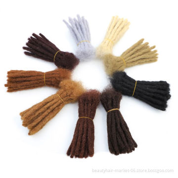 Multicolor dreads faux loc cheap long soft crochet dreads locks braids styles hair weave synthetic dreadlocks extensions